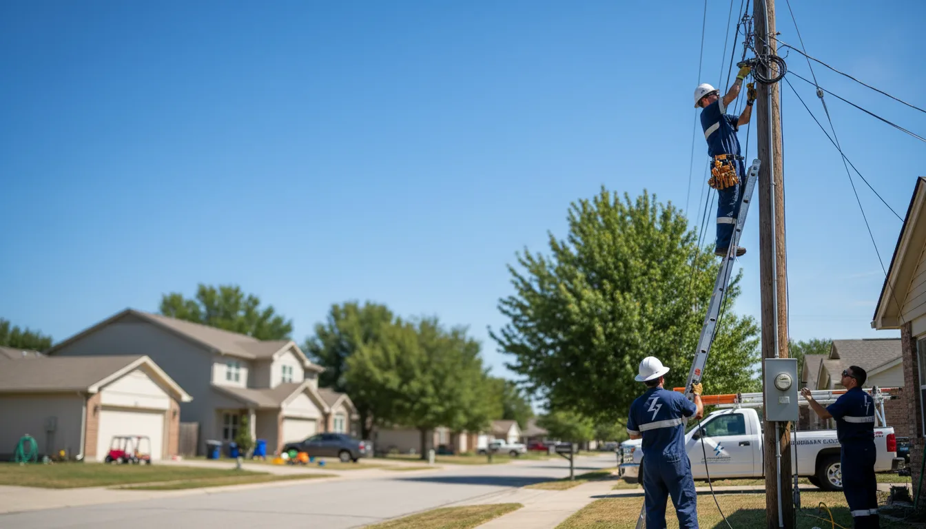Residential electrician providing installation services in Brockton, MT
